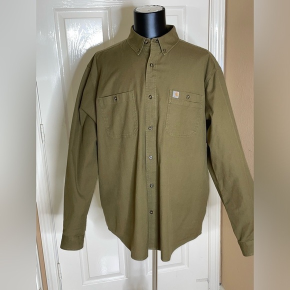 Carhartt Other - Carhartt Rugged Flex Relaxed Fit Canvas Long Sleeve Shirt 2XL Midweight